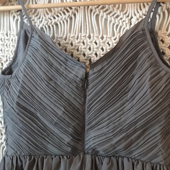 Banana Republic sz 0P spaghetti strap dress in a dark army green color - Picture 6 of 7